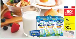 Carrefour LACTEL Lat U.H.T Vitavie 1 2 vitamines offre