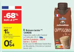 Carrefour CANDIA Boisson lactée offre