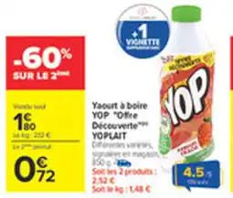 Carrefour YOPLAIT Yaourt à boire offre