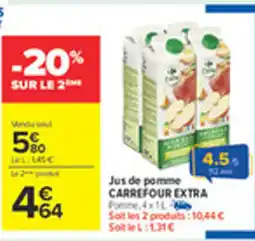 Carrefour CARREFOUR EXTRA Jus de pomme offre