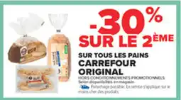 Carrefour CARREFOUR ORIGINAL Sur tous les pains offre