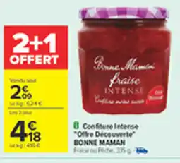 Carrefour BONNE MAMAN Confiture Intense offre