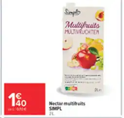 Carrefour SIMPL Nectar multifruits offre