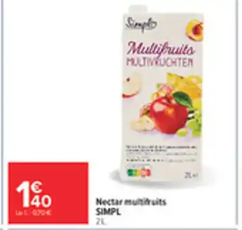 Carrefour SIMPL Nectar multifruits offre