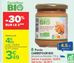 Carrefour CARREFOUR BIO Purée offre