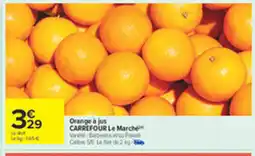 Carrefour Orange a jus offre