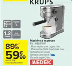 Carrefour MEDEK Machine à expresso offre