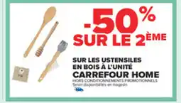 Carrefour Sur les ustensiles en bois à l'unité offre