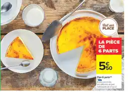 Carrefour Flan 6 parts offre