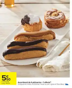 Carrefour Assortiment de 4 patisseries offre