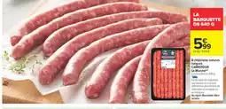 Carrefour 8 chipolatas natures longues offre