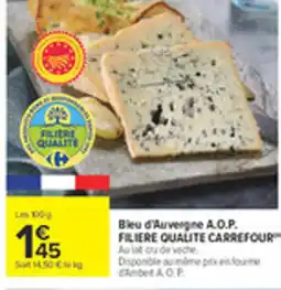 Carrefour Bleu d'Auvergne offre