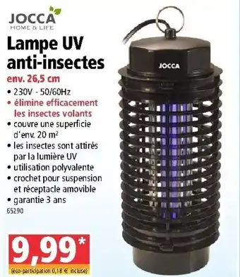 Norma LAmpe UV anti-insectes offre