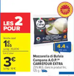 Carrefour Mozzarella di Bufala Campana offre