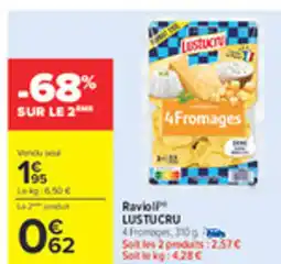 Carrefour LUSTUCRU Ravioli offre