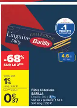 Carrefour BARILLA Pátes Collezione offre