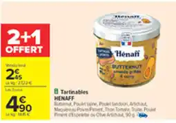 Carrefour HENAFF Tartinables offre