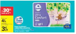 Carrefour CARREFOUR ESSENTIAL Papier hygiénique offre