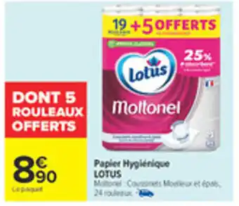 Carrefour LOTUS Papier Hygiénique offre