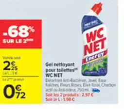 Carrefour WC NET Gel nettoyant pour toilettes offre