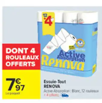 Carrefour RENOVA Essuie tout offre