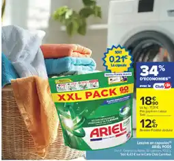 Carrefour ARIEL Lessive en capsules offre