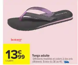 Carrefour Tongs adulte offre