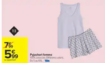 Carrefour Pyjashort femme offre