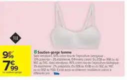 Carrefour Soutien-gorge femme offre