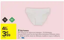 Carrefour Slip femme offre