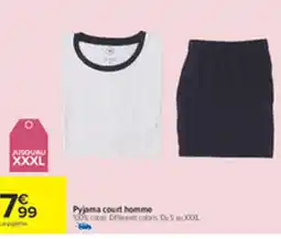 Carrefour Pyjama court homme offre
