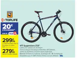 Carrefour TOPLIFE VTT Suspensions offre