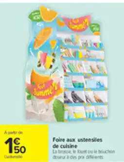 Carrefour Foire aux ustensiles de cuisine offre