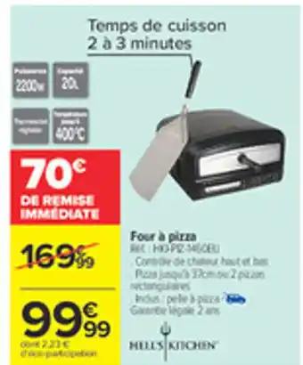 Carrefour Four à pizza offre