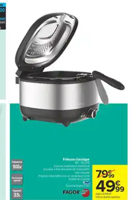 Carrefour FAGOR Friteuse classique offre