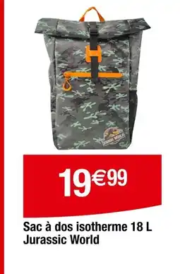 Carrefour Sac à dos isotherme Jurassic World offre