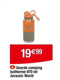 Carrefour Gourde camping isotherme Jurassic World offre