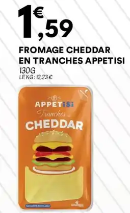 Hmarket APPETISI Fromage cheddar en tranches offre