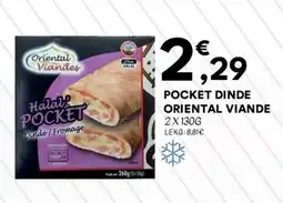 Hmarket Pocket dindi oriental viande offre