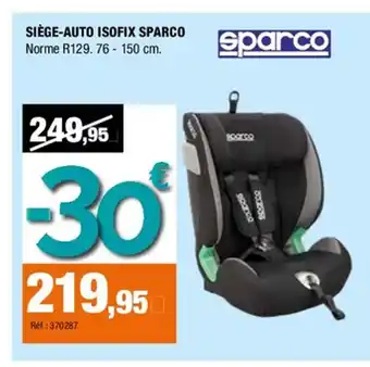Autobacs SPARCO siège-auto isofix offre