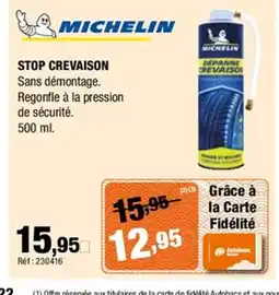 Autobacs MICHELIN Stop crevaison offre
