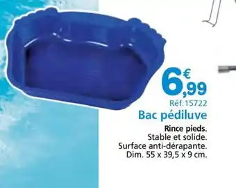 Provence Outillage Bac pédiluve offre