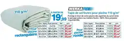 Provence Outillage Tapis de sol feutre pour piscine offre