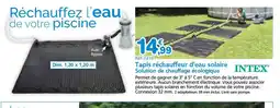 Provence Outillage INTEX Tapis réchauffeur d'eau solaire Solution de chauffage écologique offre