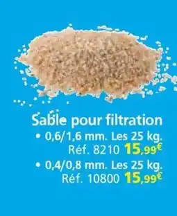 Provence Outillage Sable pour filtration offre