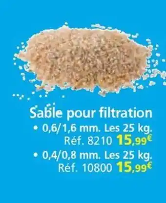Provence Outillage Sable pour filtration offre