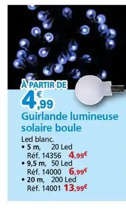 Provence Outillage Guirlande lumineuse solaire boule offre