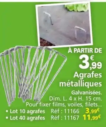 Provence Outillage Agrafes métalliques offre