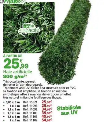 Provence Outillage Haie artificielle offre