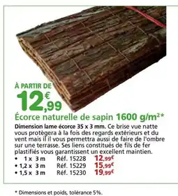 Provence Outillage Écorce naturelle de sapin offre